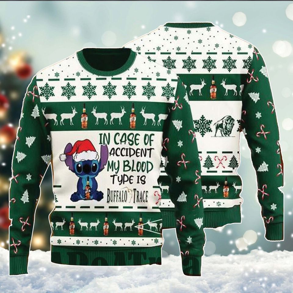 StitchxBuffalo Trace Ugly Christmas Sweater For Men & Women Christmas Gift Sweater PT1042 - WeCustomit