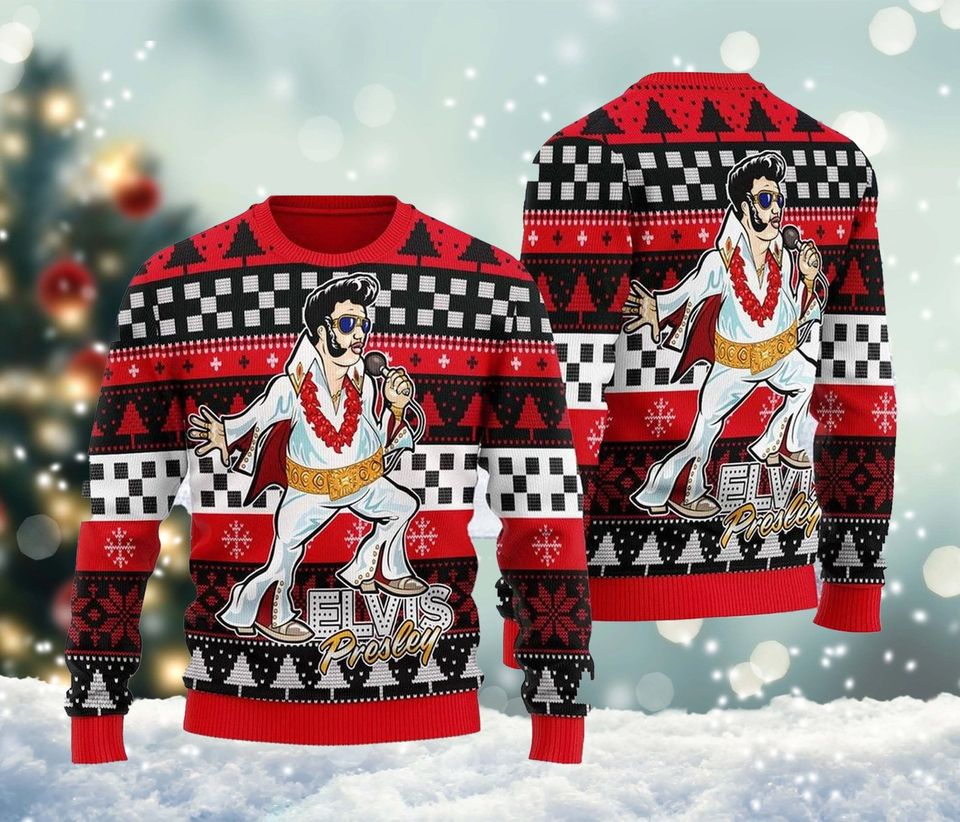 King of Rock Ugly Christmas Sweater For Men & Women Christmas Gift Sweater PT1050 - WeCustomit