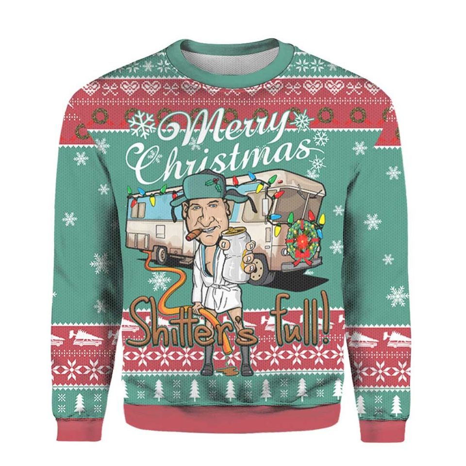 Merry Christmas Shitters Full Christmas Sweater For Men & Women Christmas Gift Sweater PT1054 - WeCustomit