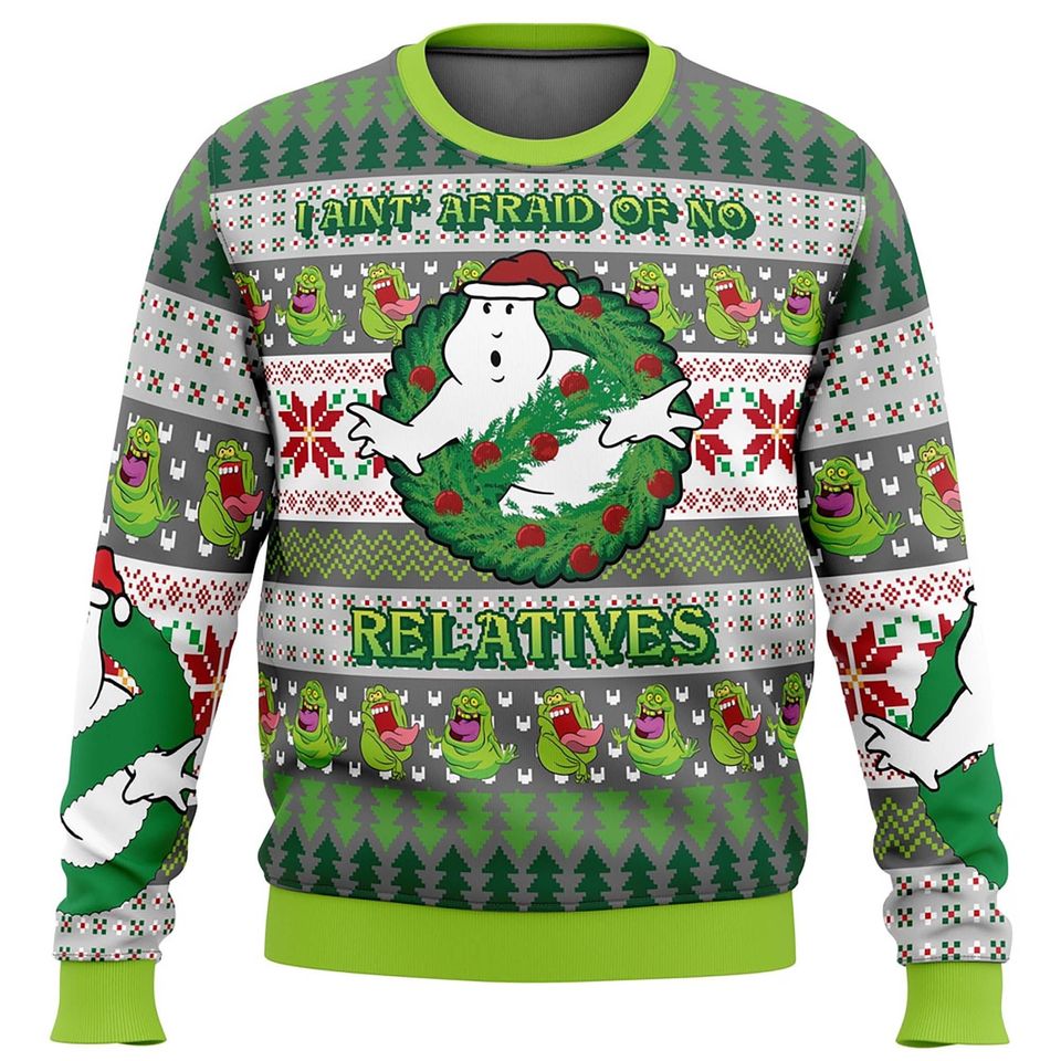 Jinglebusters Ghost Ugly Christmas Sweater For Men & Women Christmas Gift Sweater BH699 - WeCustomit