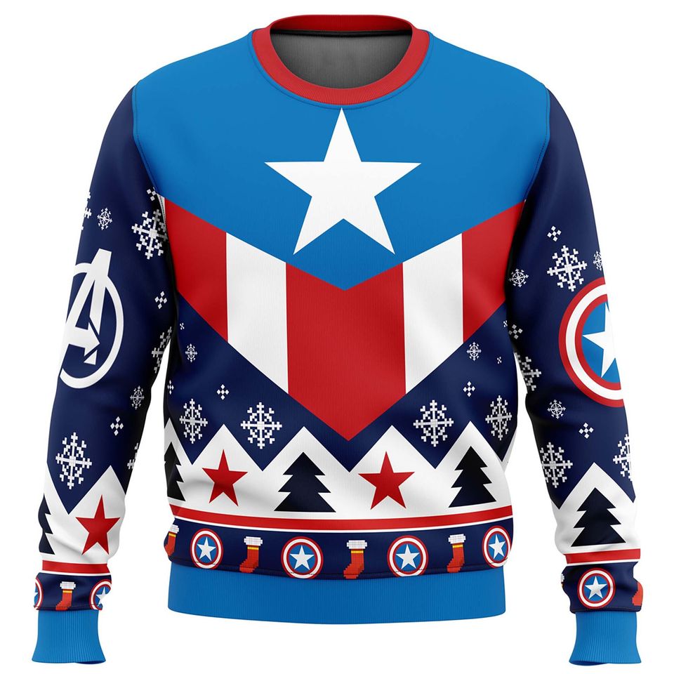 Superhero Ugly Christmas Sweater For Men & Women Christmas Gift Sweater PT1061 - WeCustomit