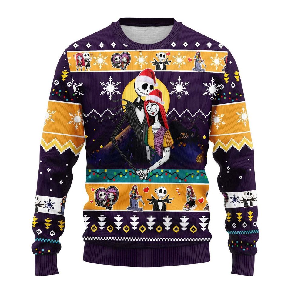 Nightmare Before Ugly Christmas Sweater For Men & Women Christmas Gift Sweater PT1069 - WeCustomit