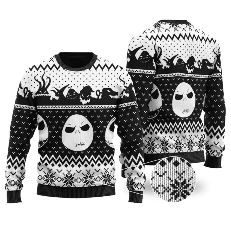 Nightmare Before Ugly Christmas Sweater For Men & Women Christmas Gift Sweater PT1078 - WeCustomit