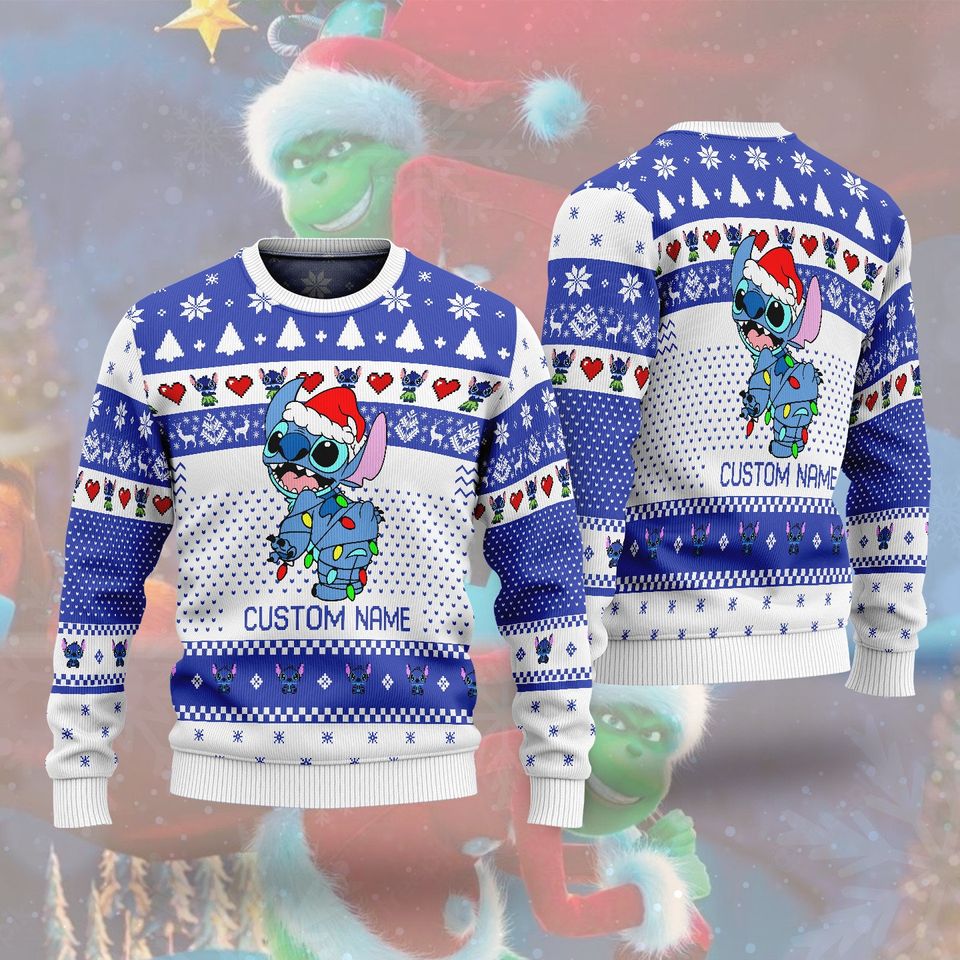 Cute S.titch Ugly Christmas Sweater For Men & Women Christmas Gift Sweater PT1083 - WeCustomit