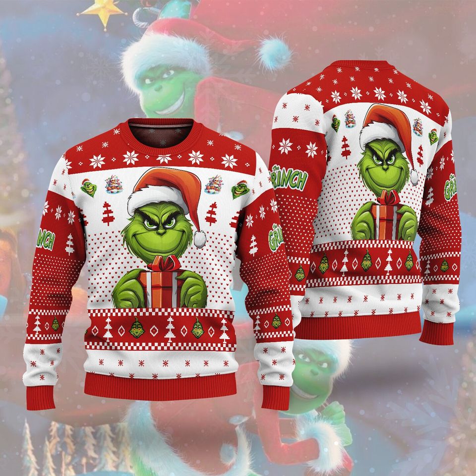 The Gr!nch Art Gift Ugly Christmas Sweater For Men & Women Christmas Gift Sweater PT1084 - WeCustomit