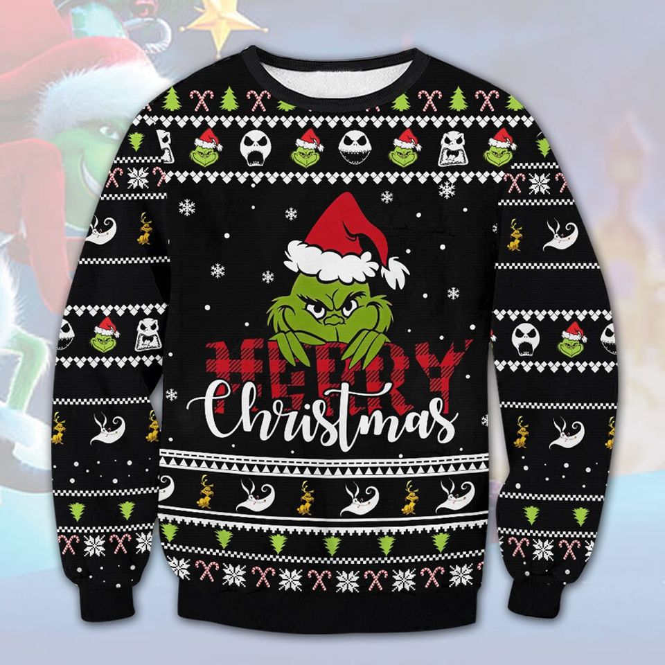 Merry Funny Ugly Christmas Sweater For Men & Women Christmas Gift Sweater PT1094 - WeCustomit