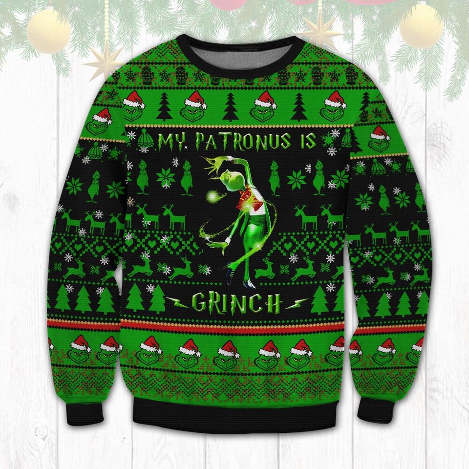 Funny character Patronus Ugly Christmas Sweater For Men & Women Christmas Gift Sweater PT1097 - WeCustomit