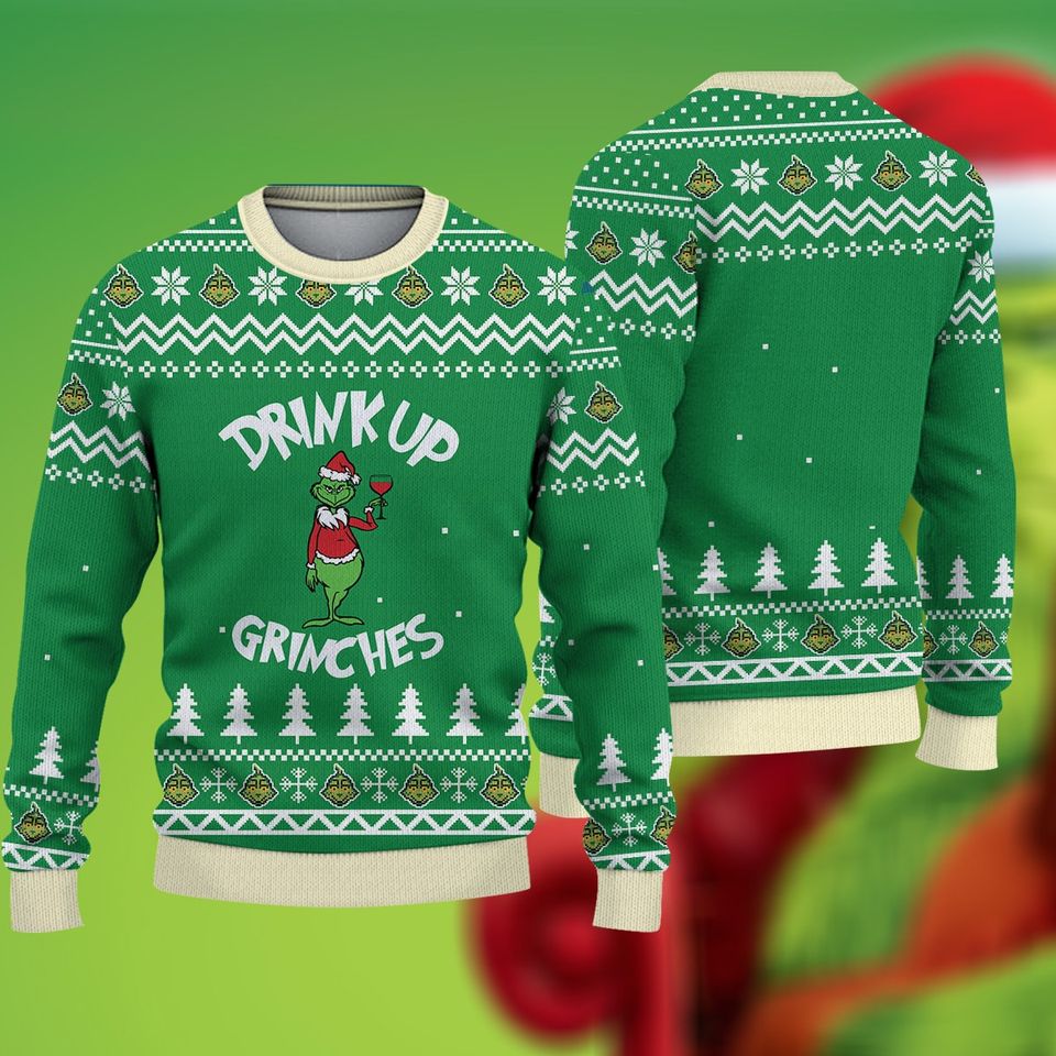 Drinkup GrinchesS Ugly Christmas Sweater For Men & Women Christmas Gift Sweater PT1098 - WeCustomit