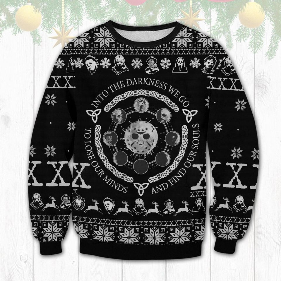 Horrror Darkness Ugly Christmas Sweater For Men & Women Christmas Gift Sweater PT1105 - WeCustomit