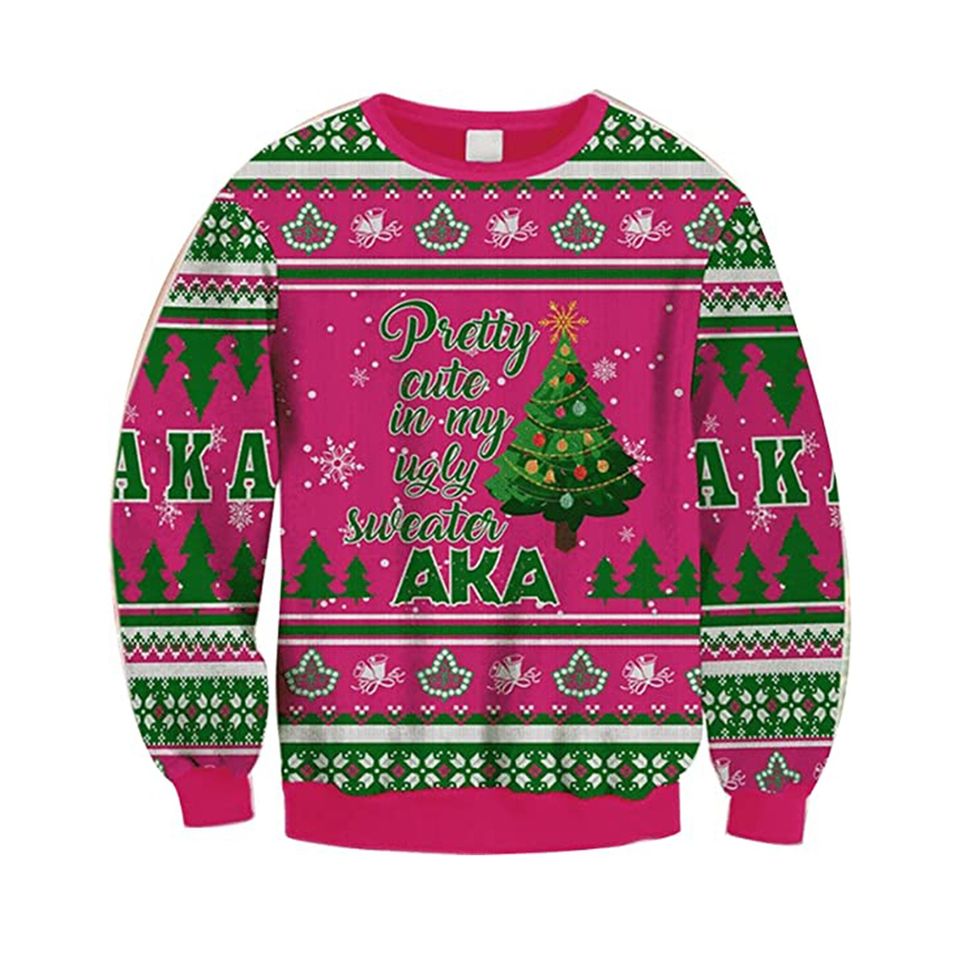 Pretty Cute In My Ugly Sweater Ugly Christmas Sweater For Men & Women Christmas Gift Sweater PT1110 - WeCustomit