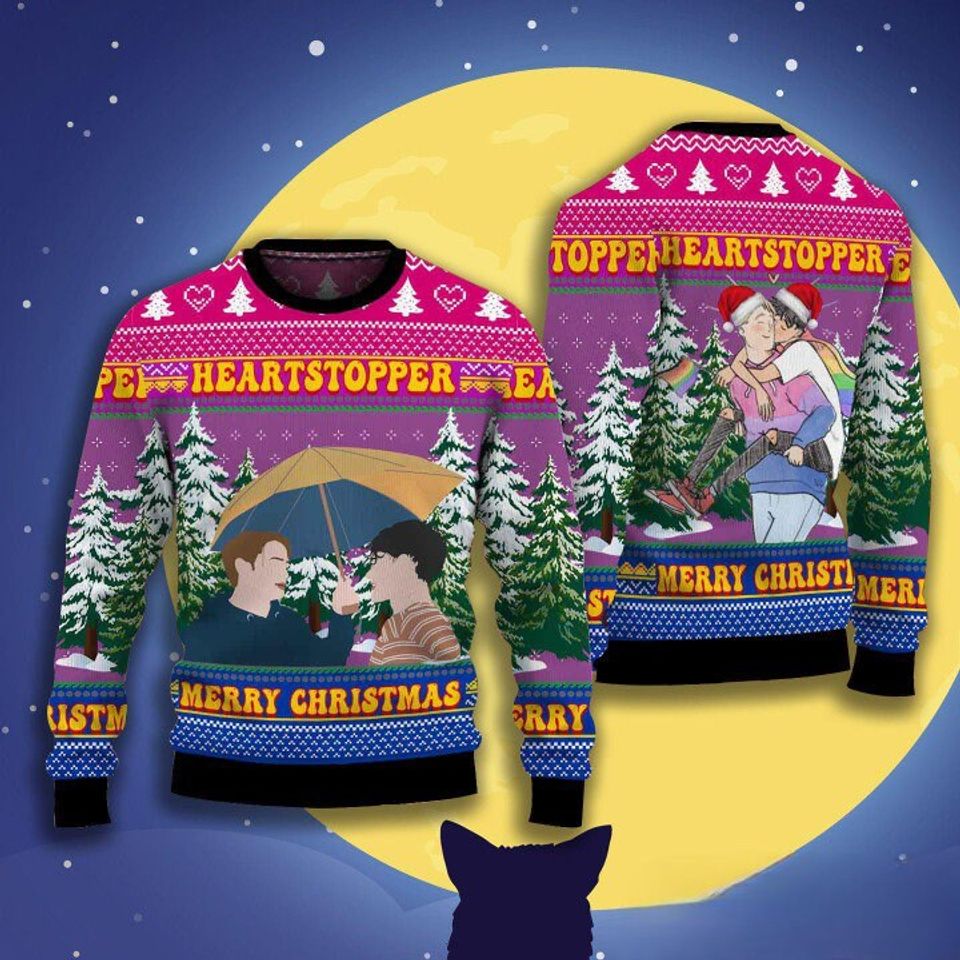 Nick And Charlie Heartstopper Ugly Christmas Sweater For Men & Women Christmas Gift Sweater BH713 - WeCustomit