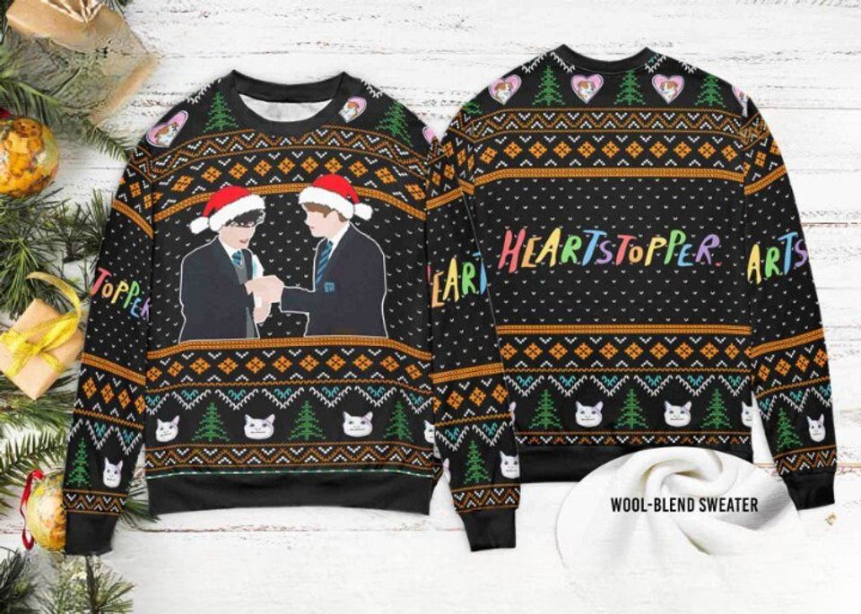 Nick And Charlie Heartstopper Ugly Christmas Sweater For Men & Women Christmas Gift Sweater BH718 - WeCustomit