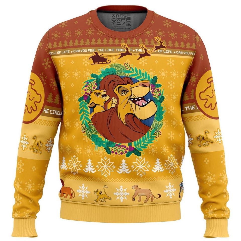 The Lion King Ugly Christmas Sweater For Men & Women Christmas Gift Sweater BH720 - WeCustomit