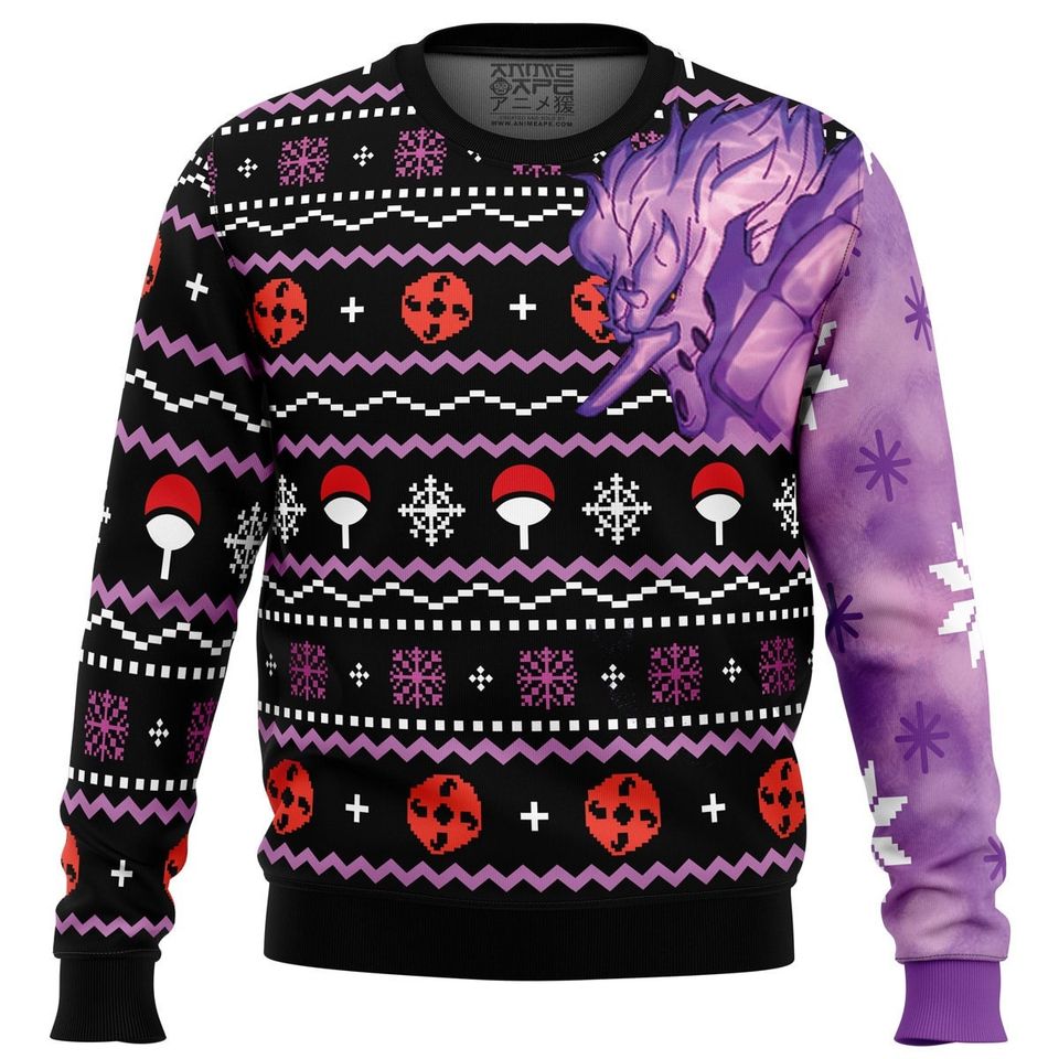 Sasuke Susanoo Naruto Ugly Christmas Sweater For Men & Women Christmas Gift Sweater BH722 - WeCustomit