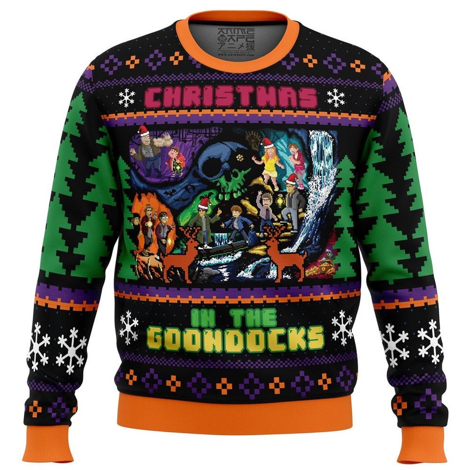 Christmas in the Goondocks Goonies Ugly Christmas Sweater For Men & Women Christmas Gift Sweater BH729 - WeCustomit