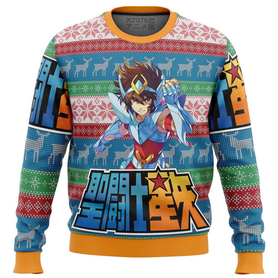 Saint Seiya Alt Ugly Christmas Sweater For Men & Women Christmas Gift Sweater BH741 - WeCustomit