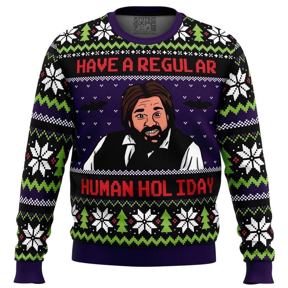 Regular Human Holiday What We Do In The Shadows Ugly Christmas Sweater For Men & Women Christmas Gift Sweater BH751 - WeCustomit