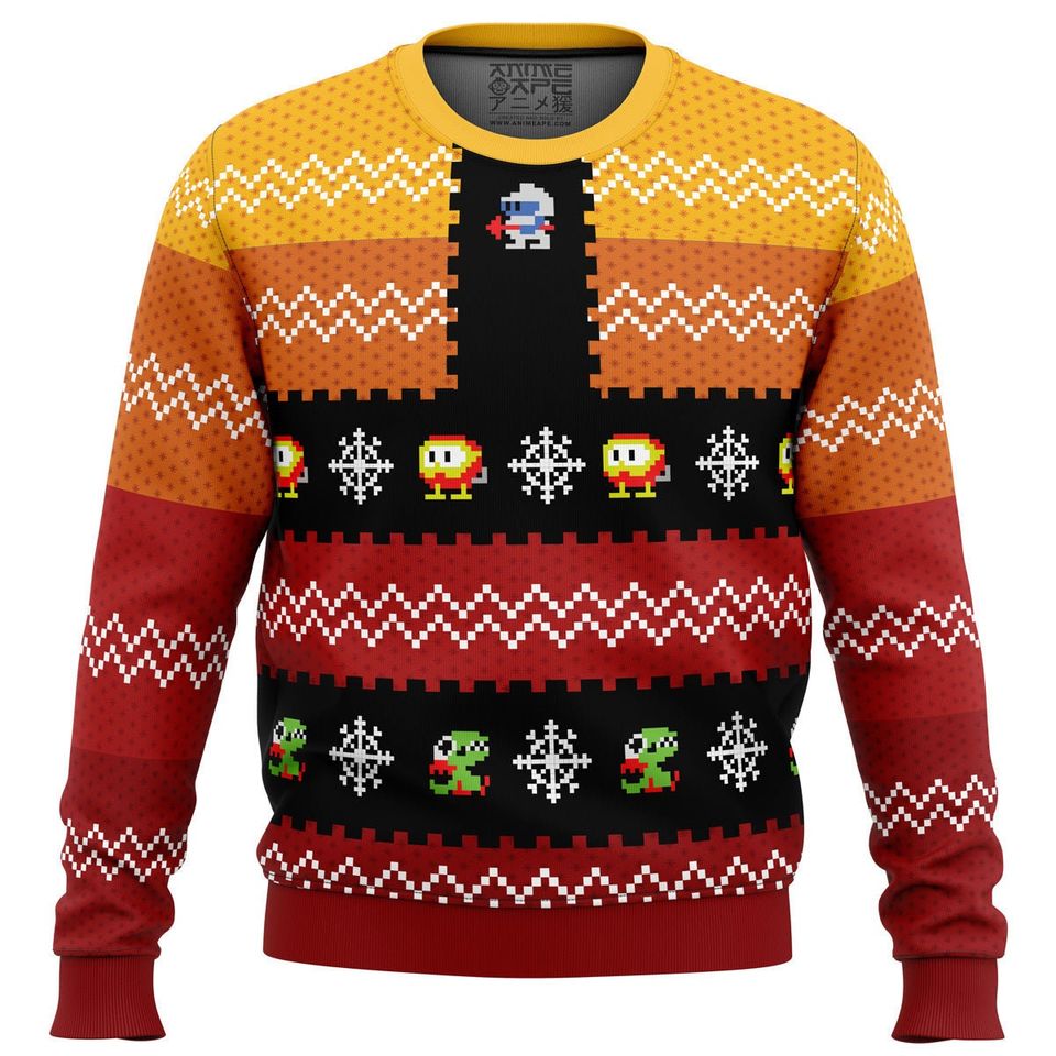 Cute Xmas Dig Dug Ugly Christmas Sweater For Men & Women Christmas Gift Sweater BH752 - WeCustomit