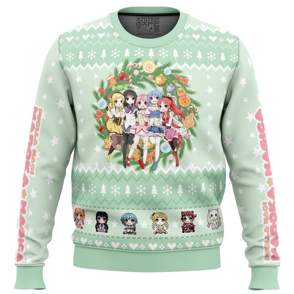 Magical Girls Ugly Christmas Sweater For Men & Women Christmas Gift Sweater BH762 - WeCustomit