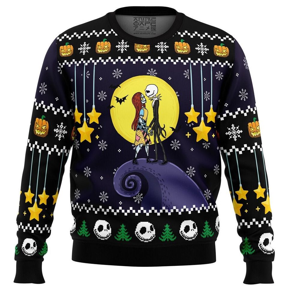 Romantic Nightmare Ugly Christmas Sweater For Men & Women Christmas Gift Sweater BH800 - WeCustomit