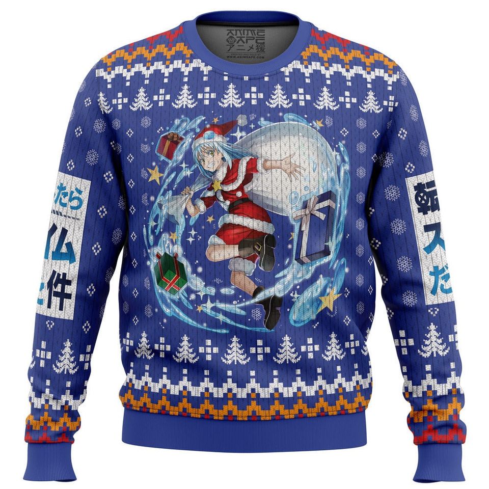 That Time I Get Reincarnated as a Slime Ugly Christmas Sweater For Men & Women Christmas Gift Sweater BH816 - WeCustomit