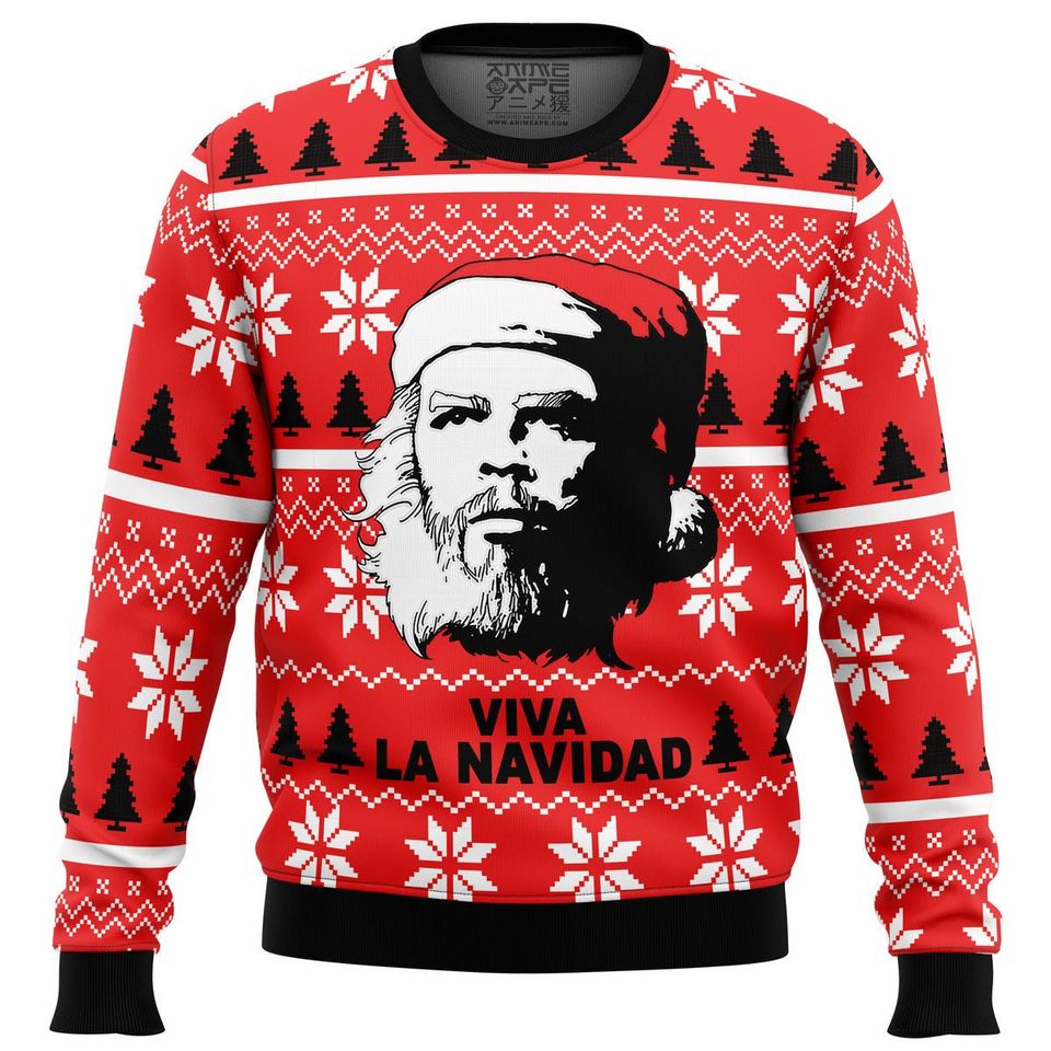 Cute Xmas Navidad Che Guevara Ugly Christmas Sweater For Men & Women Christmas Gift Sweater BH826 - WeCustomit