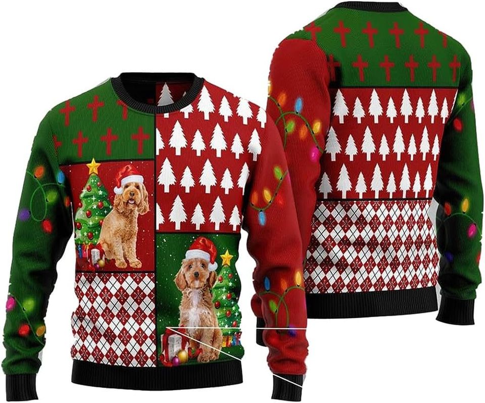 Cockapoo Ugly Christmas Sweater For Men & Women Christmas Gift Sweater BH835 - WeCustomit
