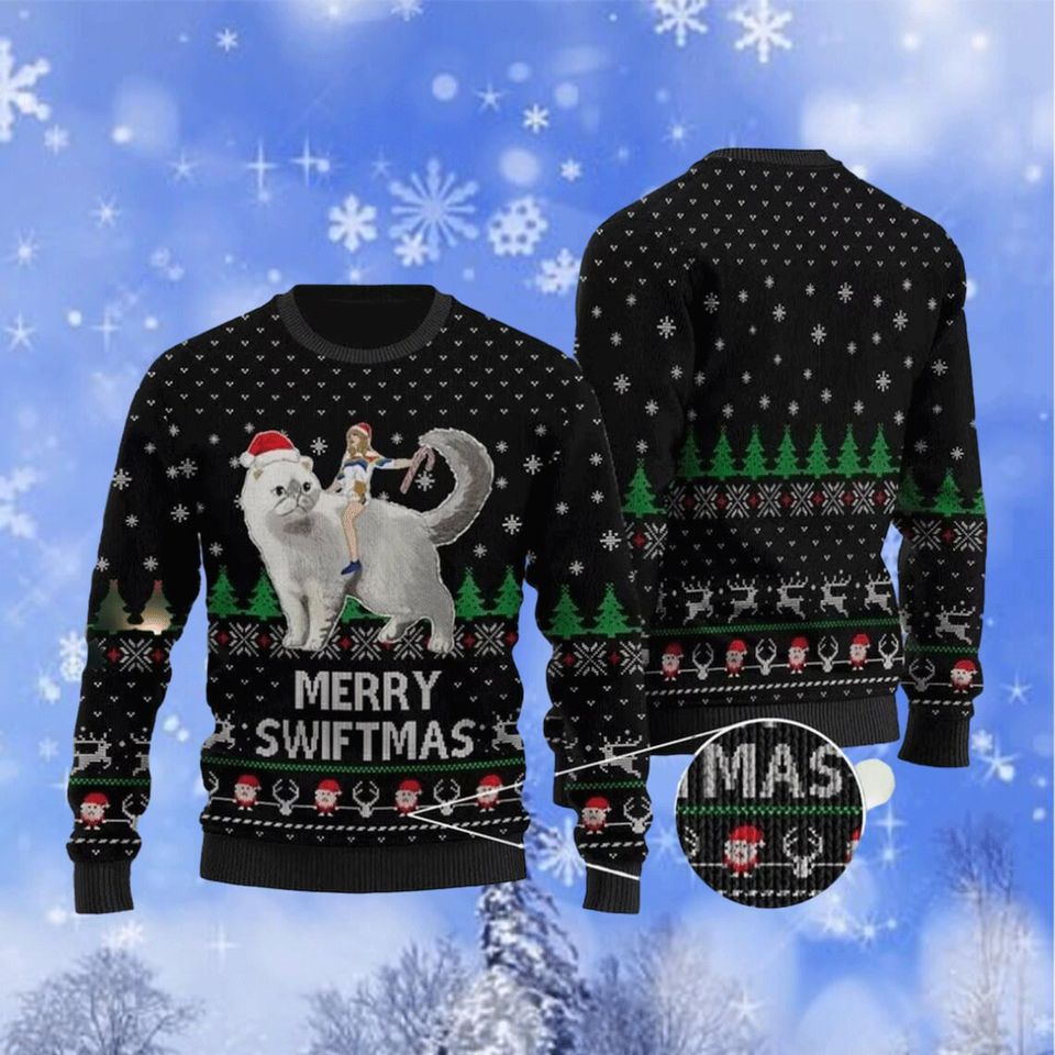 Merry Sw-iftmas Snowflakes Ugly Christmas Sweater For Men & Women Christmas Gift Sweater BH843 - WeCustomit