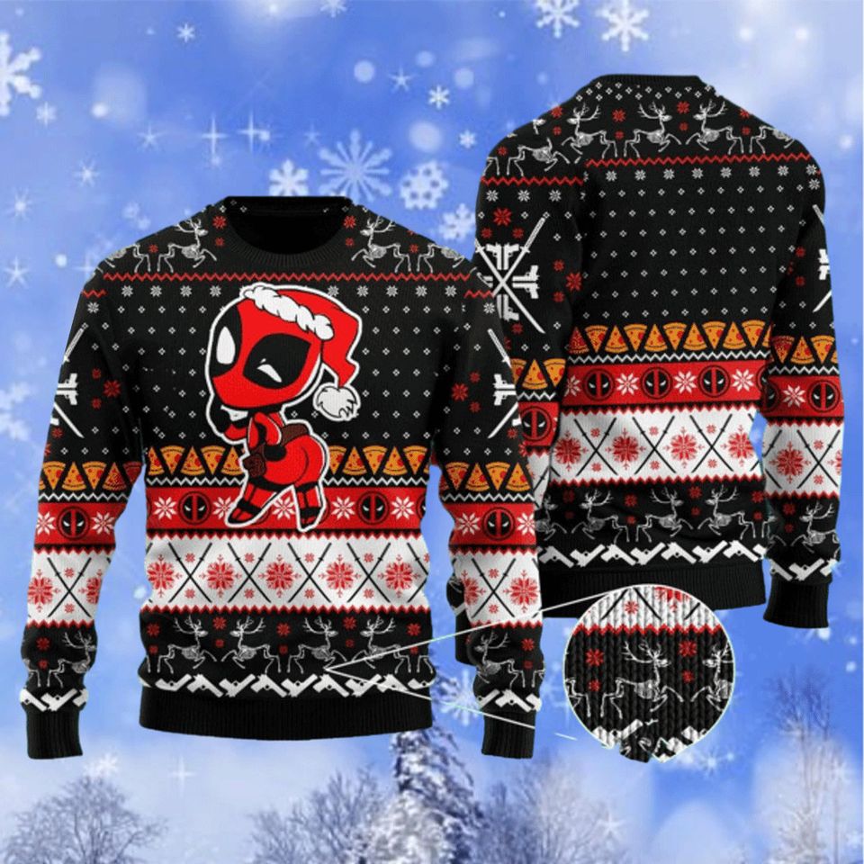 Deadpool Ugly Christmas Sweater For Men & Women Christmas Gift Sweater BH848 - WeCustomit