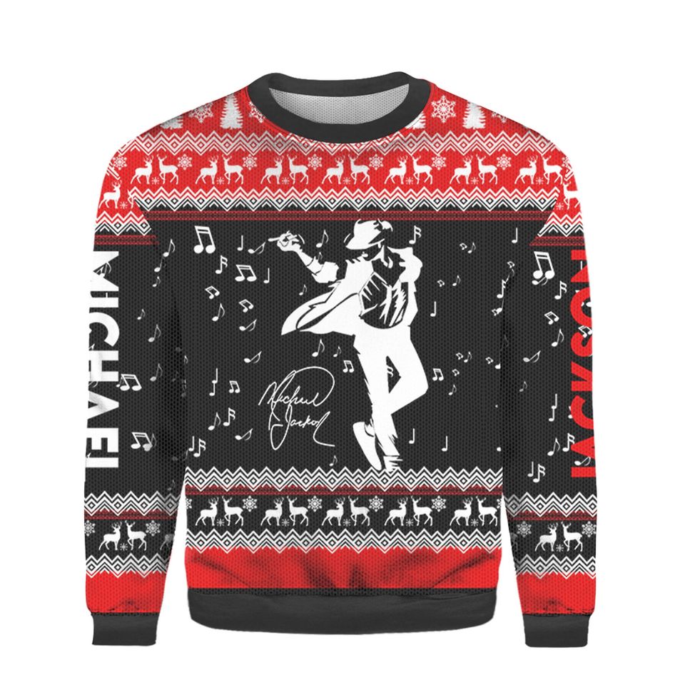 MJ Dancing Ugly Christmas Sweater For Men & Women Christmas Gift Sweater BH859 - WeCustomit