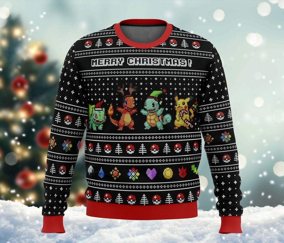Anime Cartoon Characters Ugly Christmas Sweater For Men & Women Christmas Gift Sweater BH866 - WeCustomit