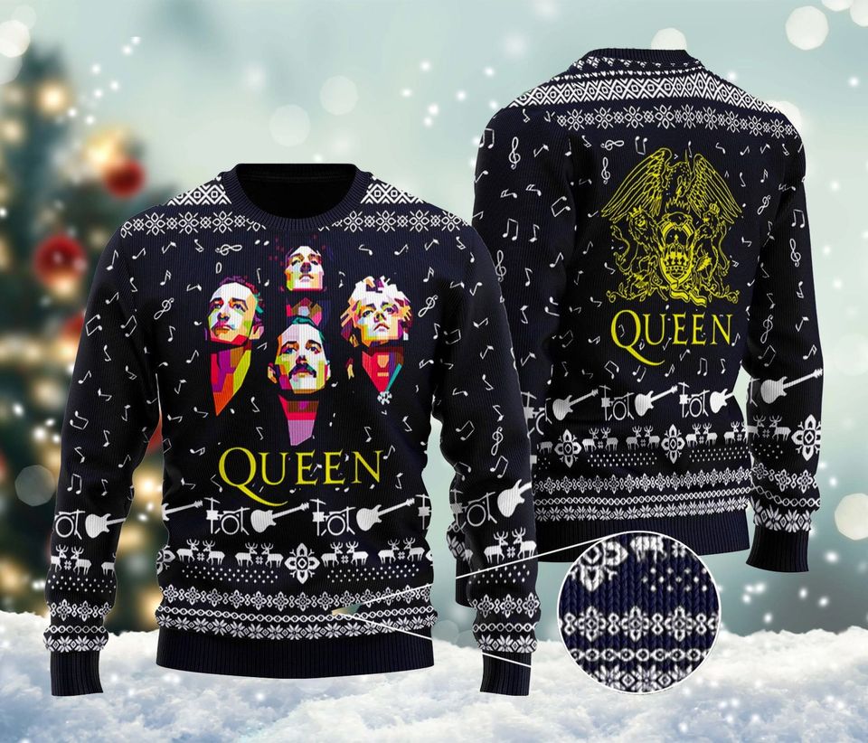 Rock Band Ugly Christmas Sweater For Men & Women Christmas Gift Sweater BH873 - WeCustomit