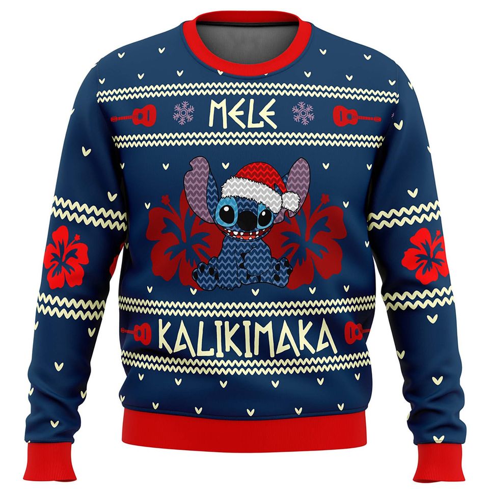 Funny Alien Blue Ugly Christmas Sweater For Men & Women Christmas Gift Sweater BH888 - WeCustomit