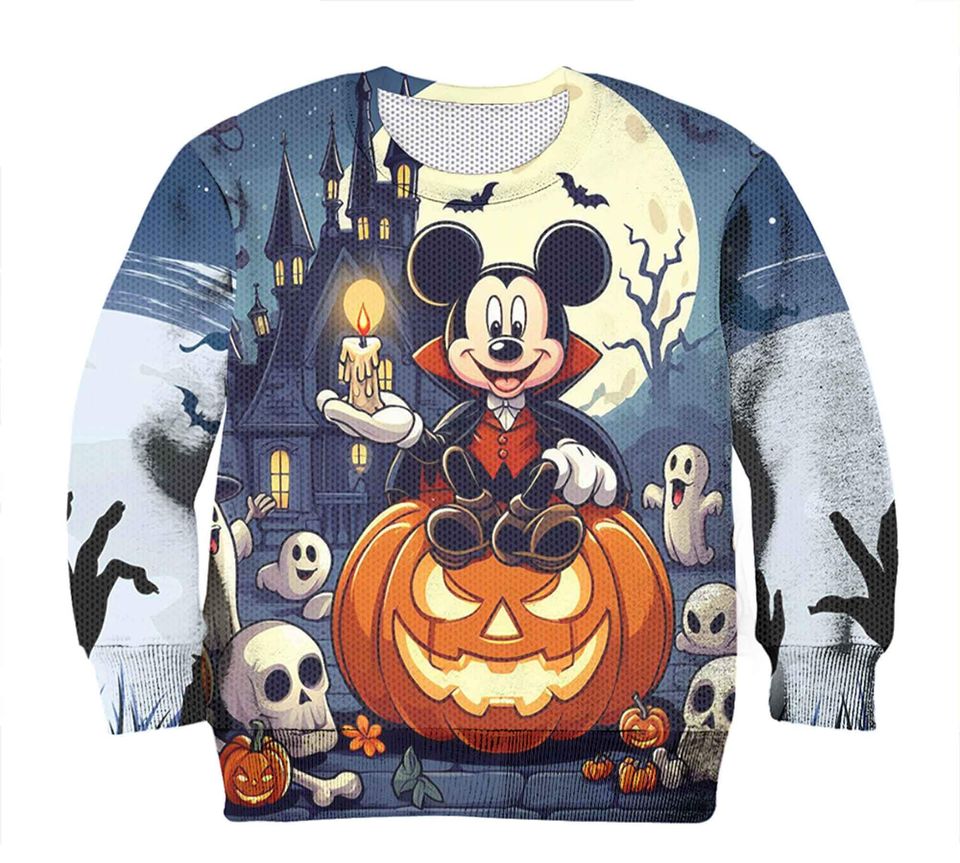 Pumpkin Halloween 3D Ugly Christmas Sweater For Men & Women Christmas Gift Sweater PT1176 - WeCustomit