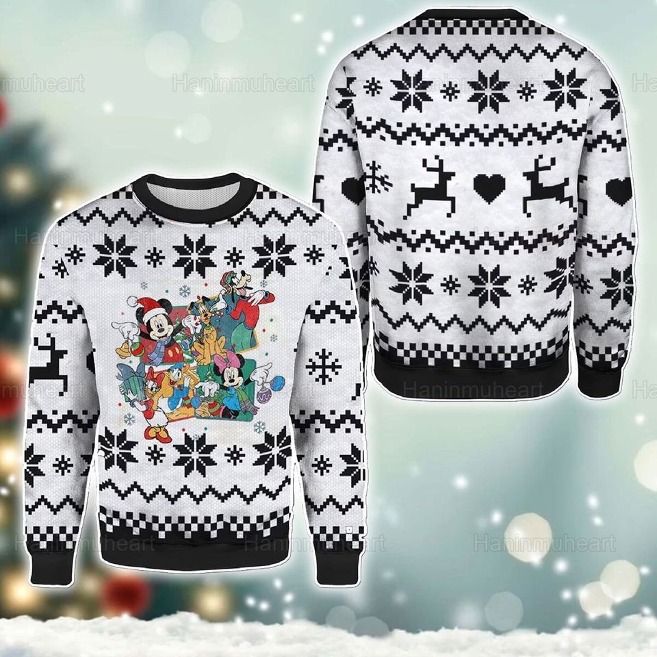 M.ick.ey And Friends Christmas Ugly Christmas Sweater For Men & Women Christmas Gift Sweater PT1182 - WeCustomit