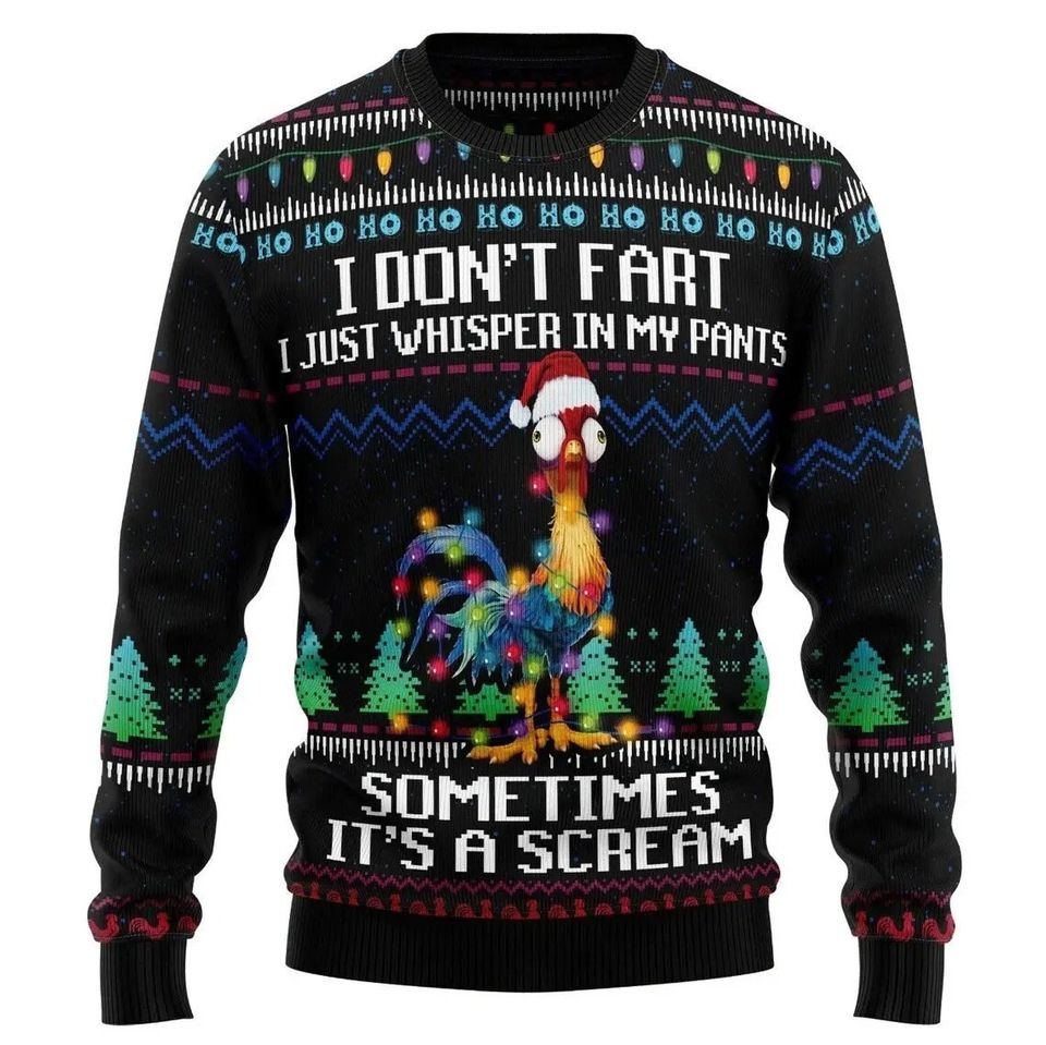 I Don't Fart Ugly Christmas Sweater For Men & Women Christmas Gift Sweater PT1188 - WeCustomit