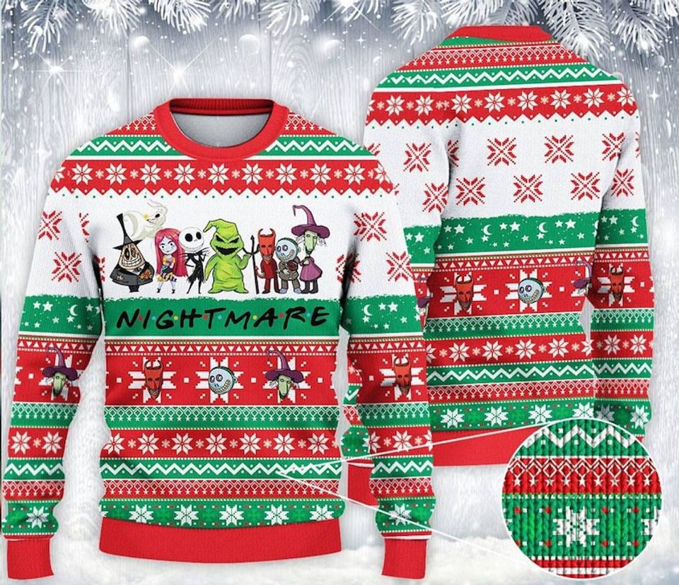 The Nightmare Before Ugly Christmas Sweater For Men & Women Christmas Gift Sweater PT1209 - WeCustomit