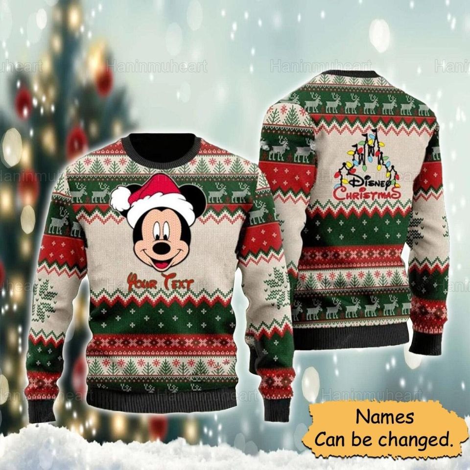 Personalized Ugly Christmas Sweater For Men & Women Christmas Gift Sweater PT1212 - WeCustomit