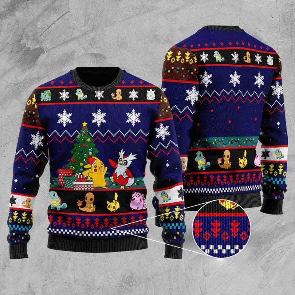 Yellow Monster And His Friend 3D Ugly Christmas Sweater For Men & Women Christmas Gift Sweater PT1224 - WeCustomit