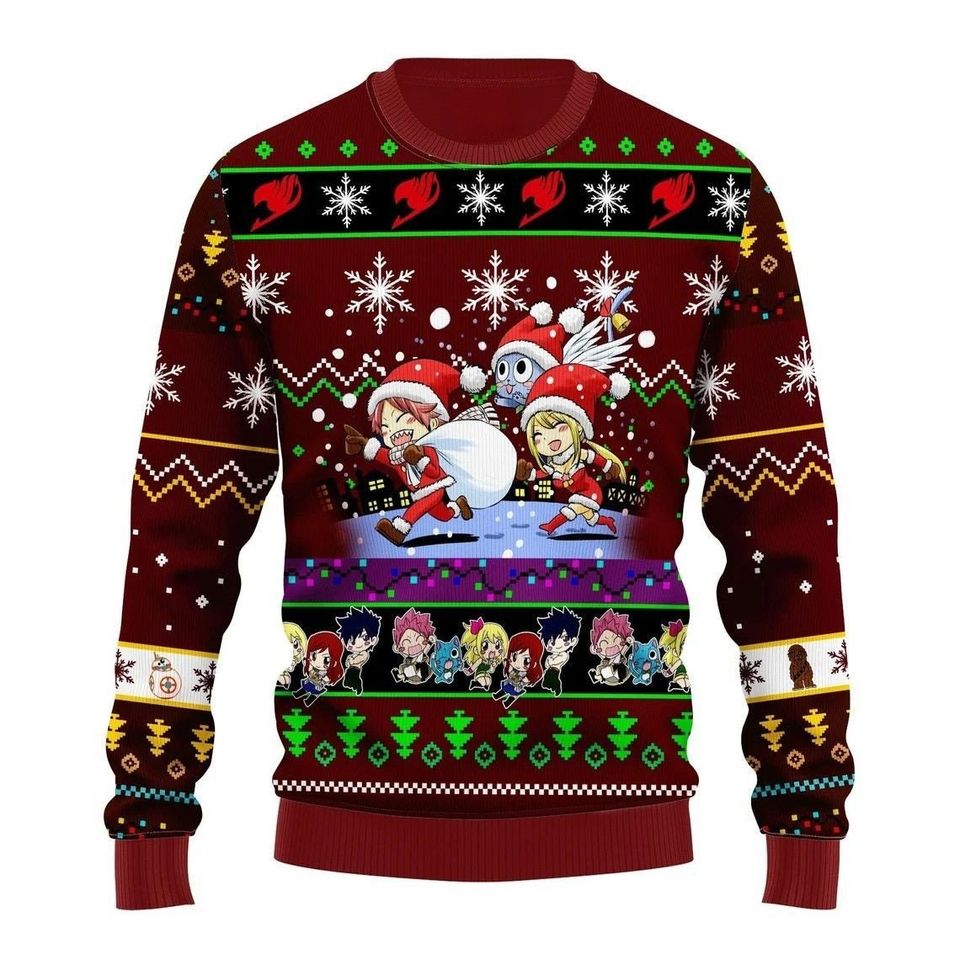 Animation Ugly Christmas Sweater For Men & Women Christmas Gift Sweater PT1238 - WeCustomit