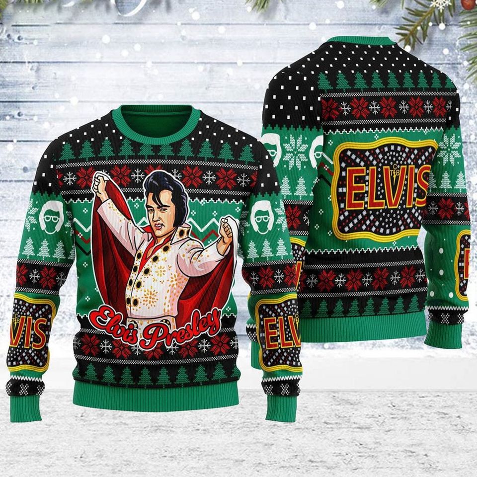 Can't Help Falling In Love Ugly Christmas Sweater For Men & Women Christmas Gift Sweater PT1247 - WeCustomit