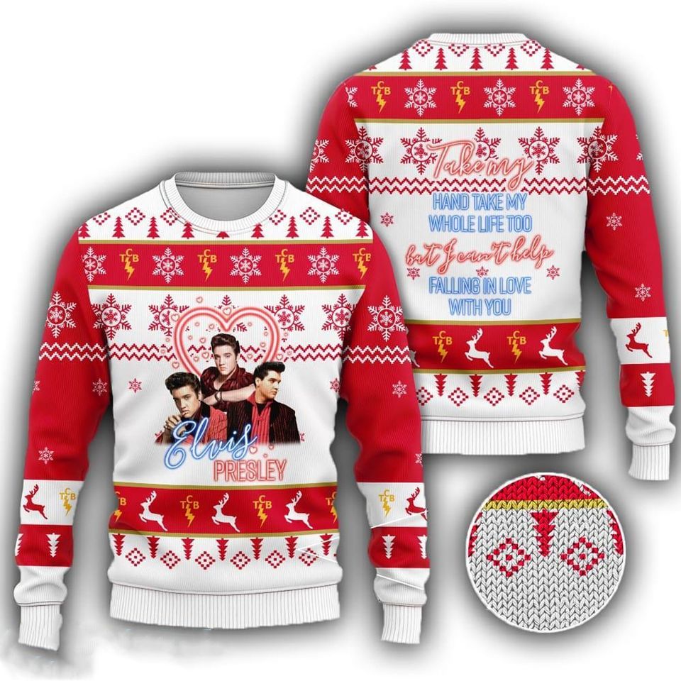 El.vis Christmas Ugly Christmas Sweater For Men & Women Christmas Gift Sweater PT1249 - WeCustomit