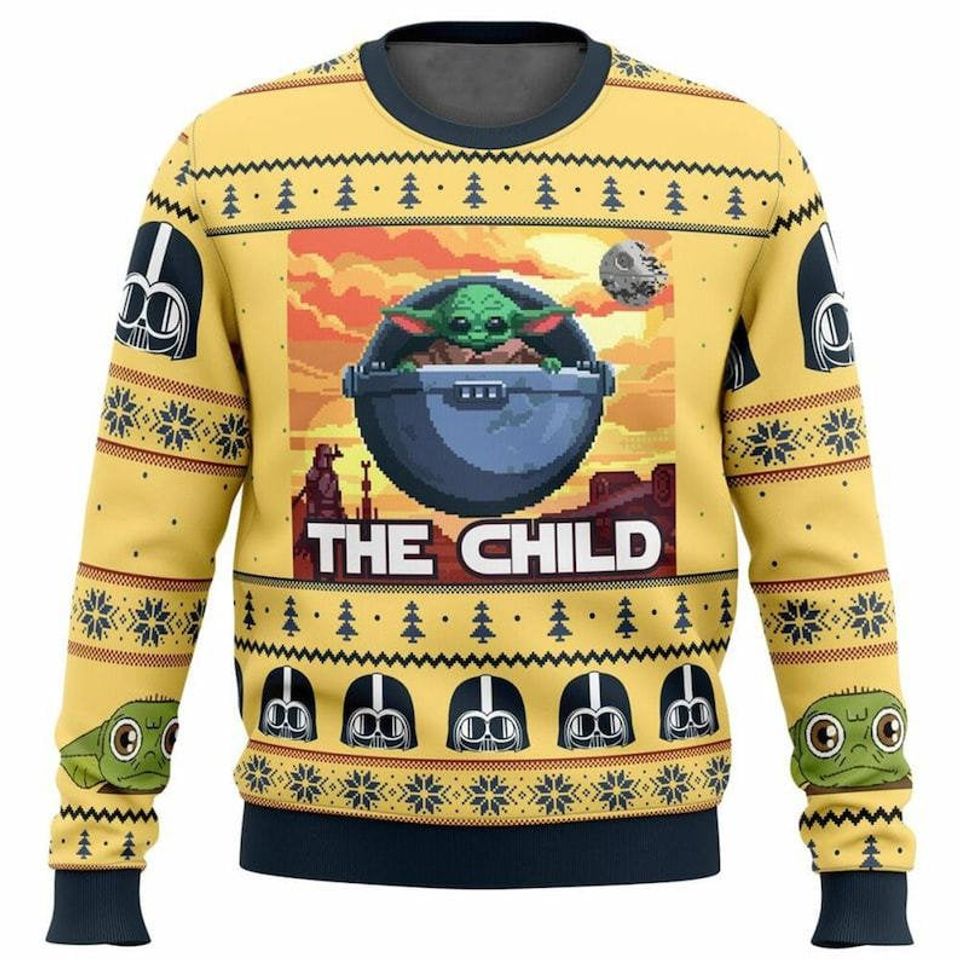 The Child Yoda Ugly Christmas Sweater For Men & Women Christmas Gift Sweater PT1254 - WeCustomit