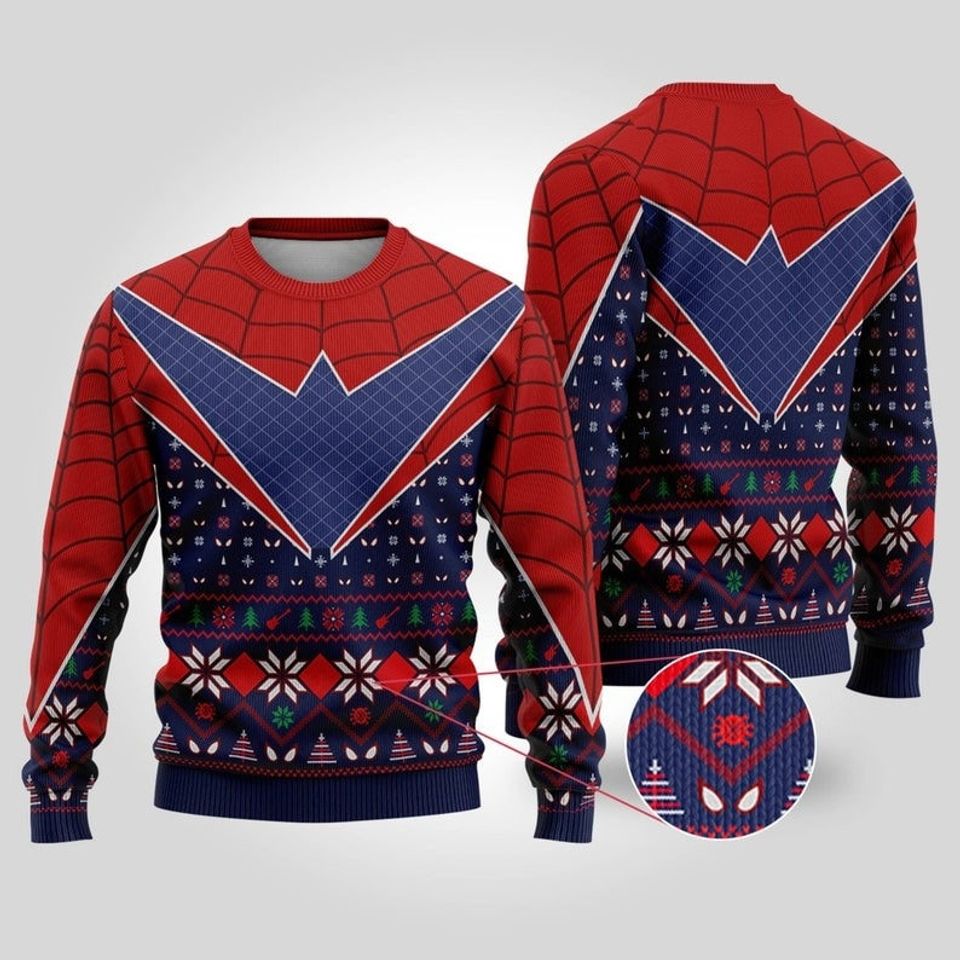 Spider Punk Ugly Christmas Sweater For Men & Women Christmas Gift Sweater PT1271 - WeCustomit