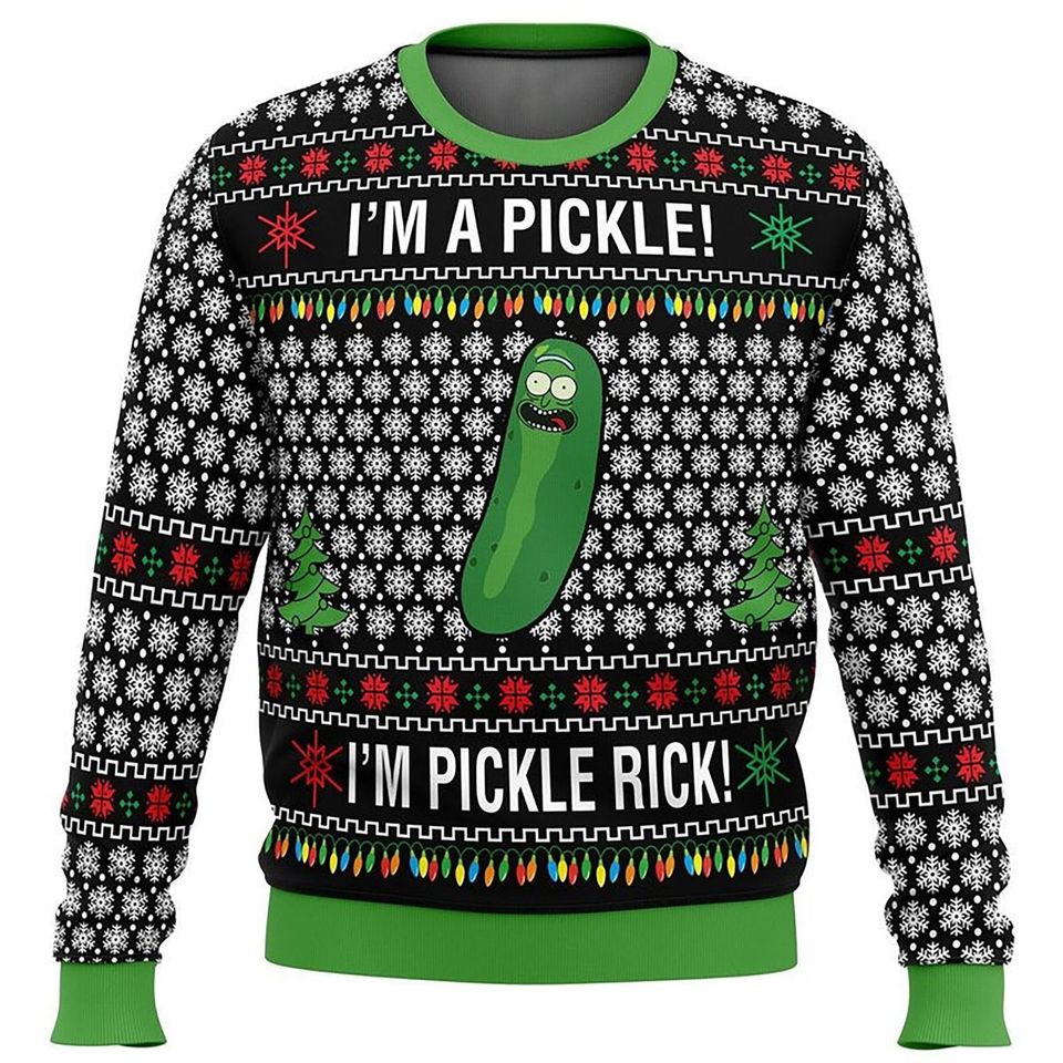 I'am Pickle Ugly Christmas Sweater For Men & Women Christmas Gift Sweater PT1281 - WeCustomit