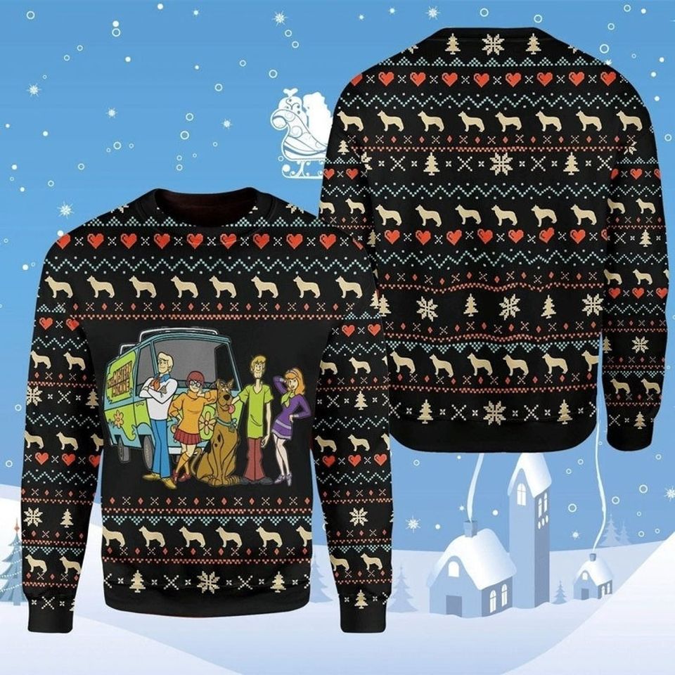 Great Dane Friends Christmas Ugly Christmas Sweater For Men & Women Christmas Gift Sweater PT1286 - WeCustomit