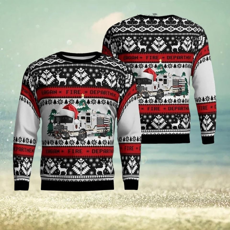 Fire Department Christmas Ugly Christmas Sweater For Men & Women Christmas Gift Sweater PT1290 - WeCustomit