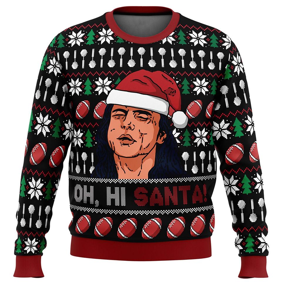 Oh Hi Santa Ugly Christmas Sweater For Men & Women Christmas Gift Sweater PT1313 - WeCustomit