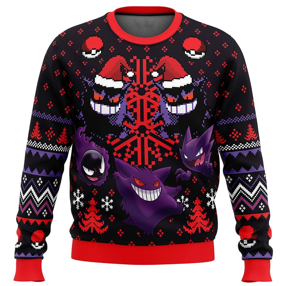Ghosts Purple Ugly Christmas Sweater For Men & Women Christmas Gift Sweater PT1319 - WeCustomit