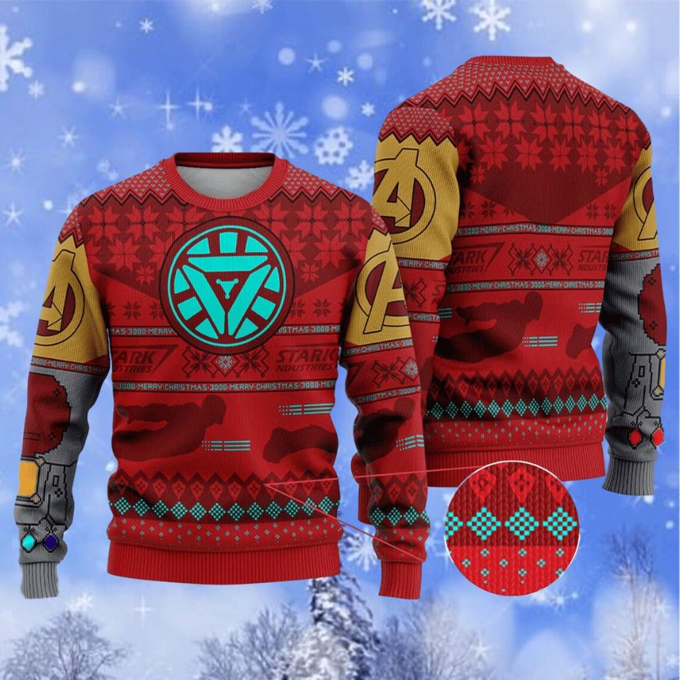 Iron Man Ugly Christmas Sweater For Men & Women Christmas Gift Sweater BH901 - WeCustomit